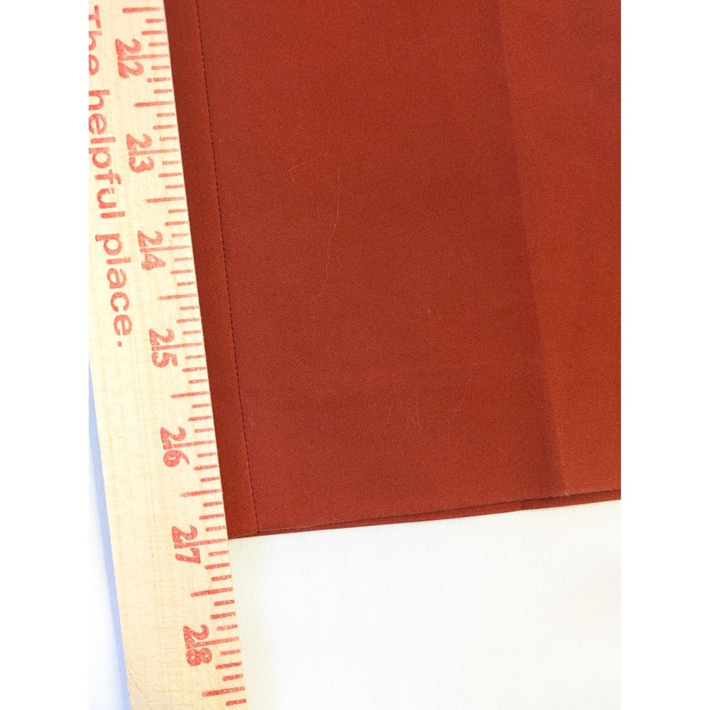 Chaus New York Womens Rust Orange Dress Pants Size 14 Flat Front Trousers - Picture 6 of 6